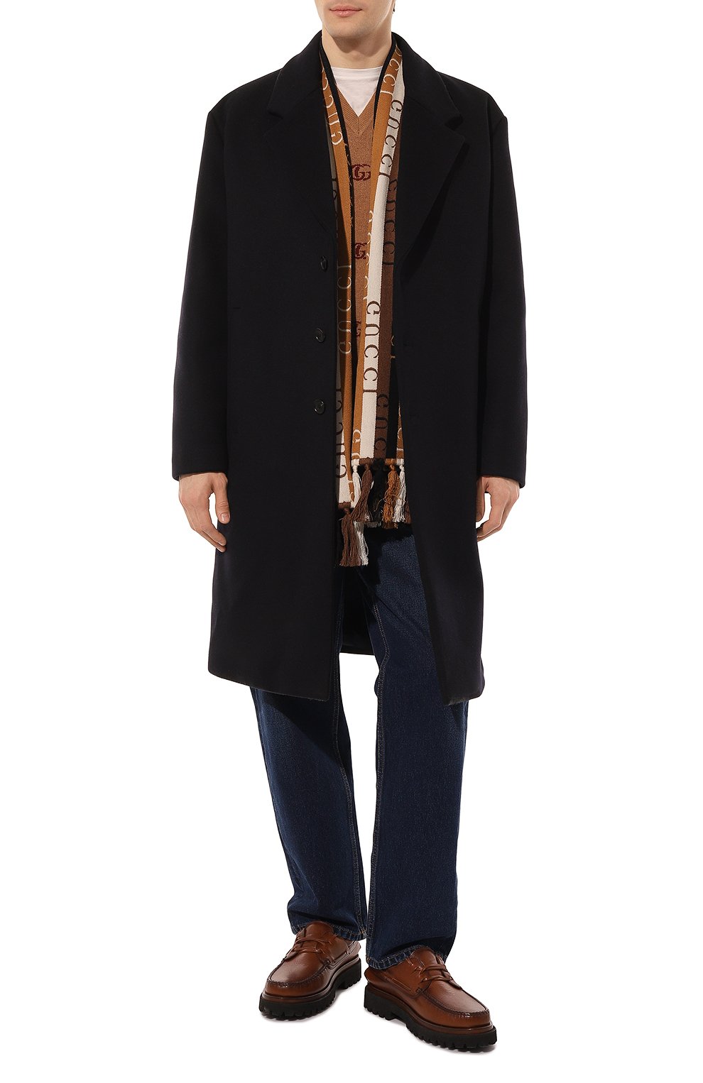 Шарф из шерсти и хлопка GUCCI, арт. 634166 4GB22, фото 2