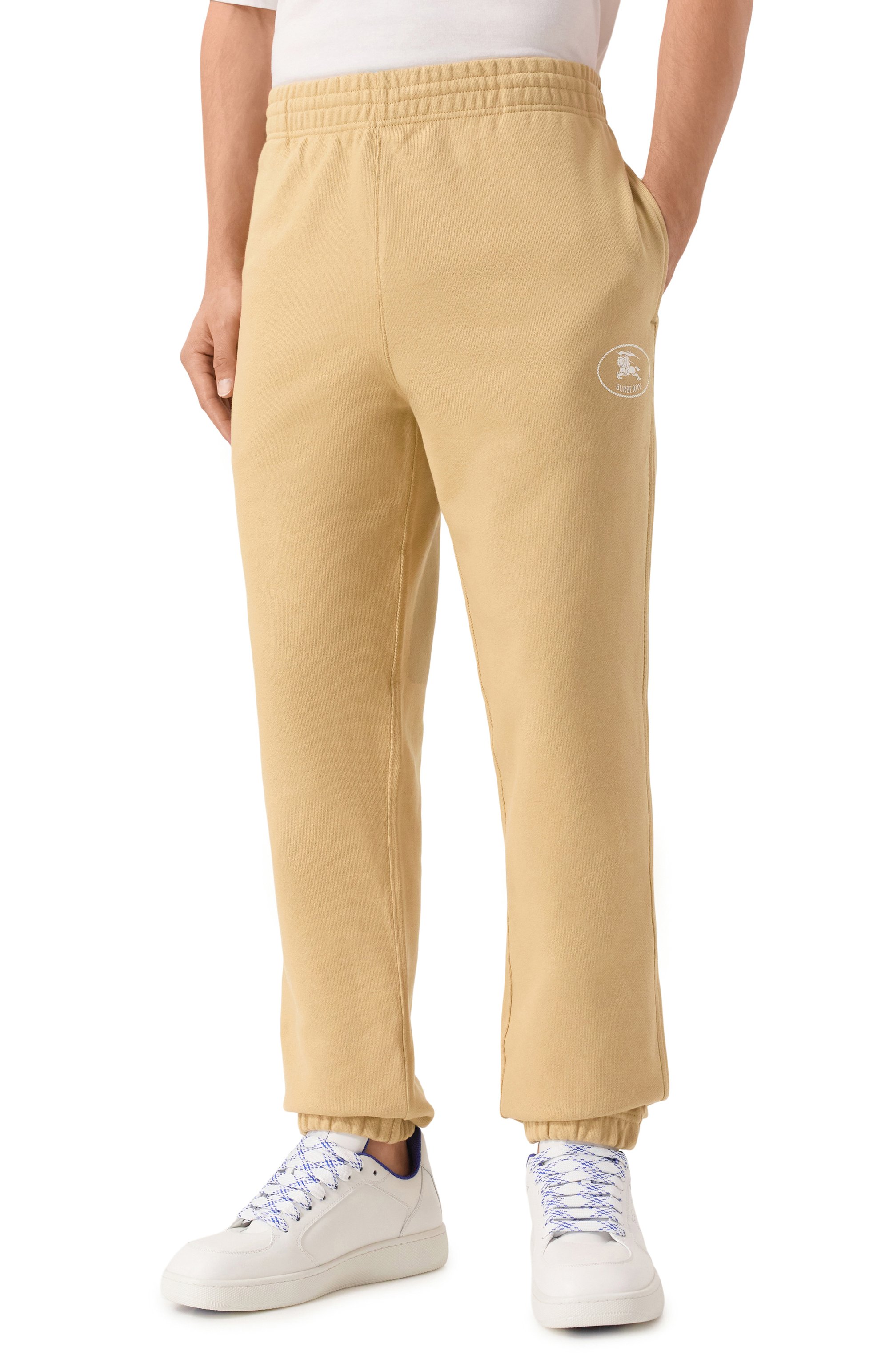 Хлопковые джоггеры BURBERRY, арт. 8110588, фото 3