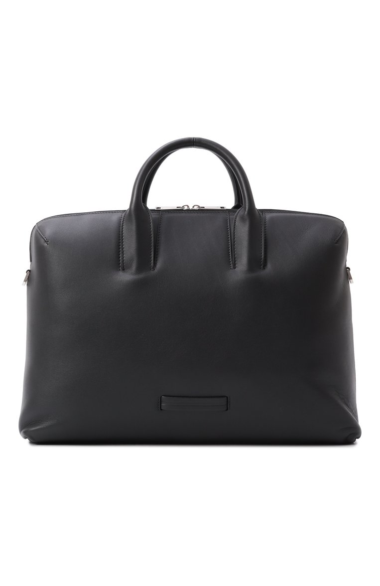 Мужская портфель ZEGNA черного цвета, арт. C2226Z/LHGRN | Фото 6 (Материал: Натуральная кожа; Размер: large; Драгоценные камни: Проставлено; Материал сплава: Проставлено; Ремень/цепочка: На ремешке; Сумки-технические: Портфели)