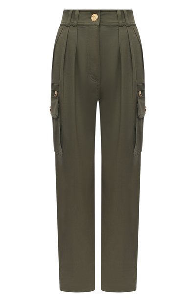Женские хлопковые брюки BALMAIN, арт. VF15743/D086