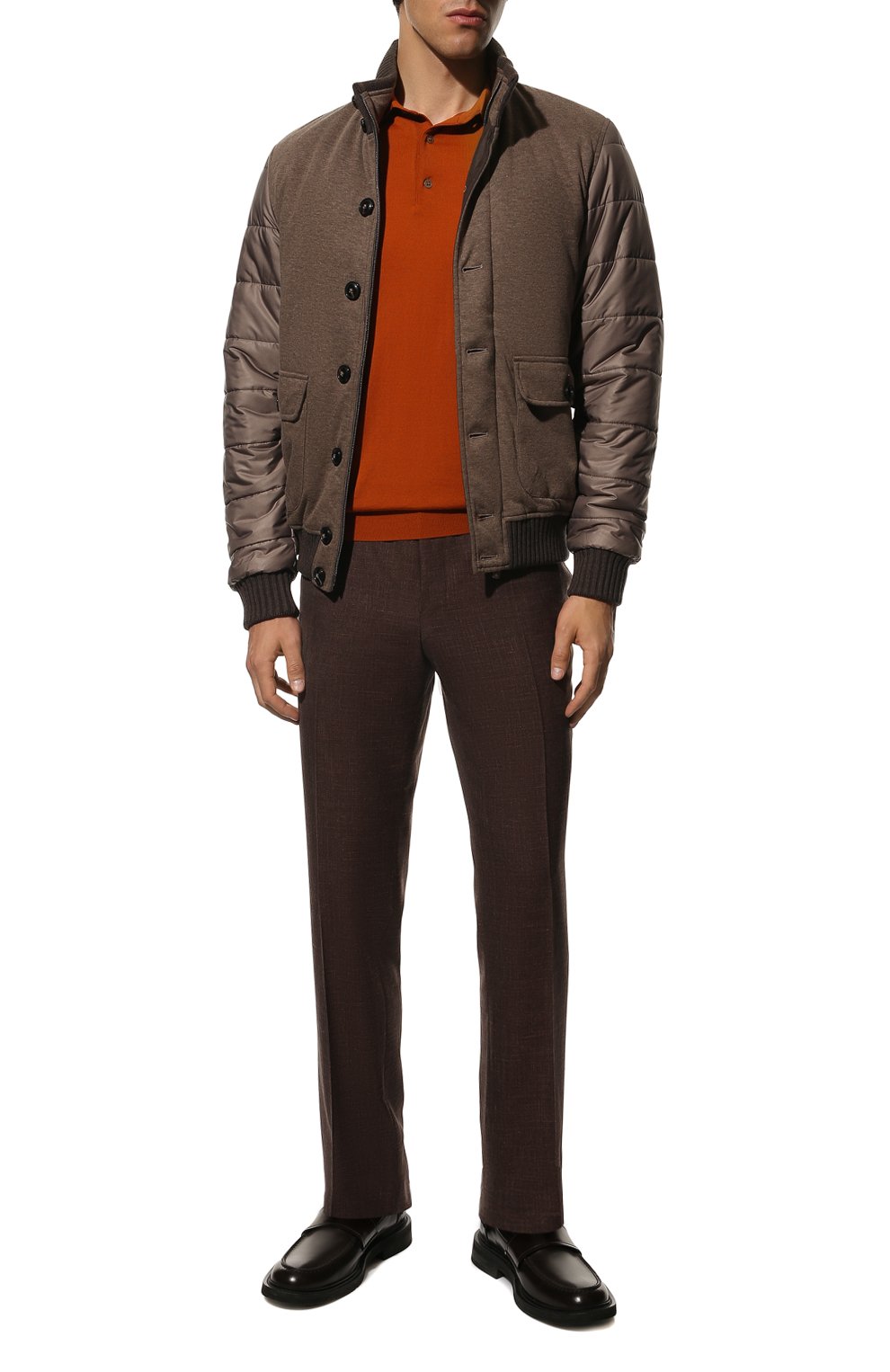 Утепленный бомбер CAPOBIANCO коричневого цвета по цене 99500 руб., арт. 11M159.LBI0., фото 2 Утепленный бомбер CAPOBIANCO, арт. 11M159.LBI0., фото 2