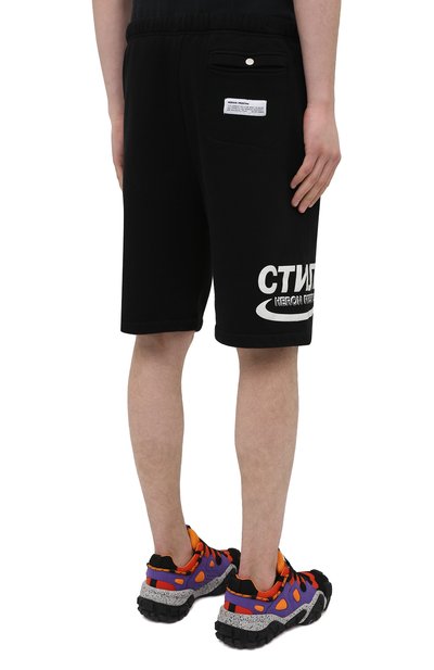 Хлопковые шорты HERON PRESTON черного цвета по цене 28300 руб., арт. HMCI007R21JER0011001, фото 4 Хлопковые шорты HERON PRESTON, арт. HMCI007R21JER0011001, фото 4