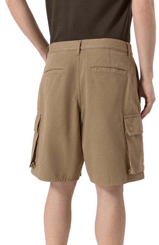 Хлопковые шорты Burberry 8106045 Коричневый  8106045 Фото 4