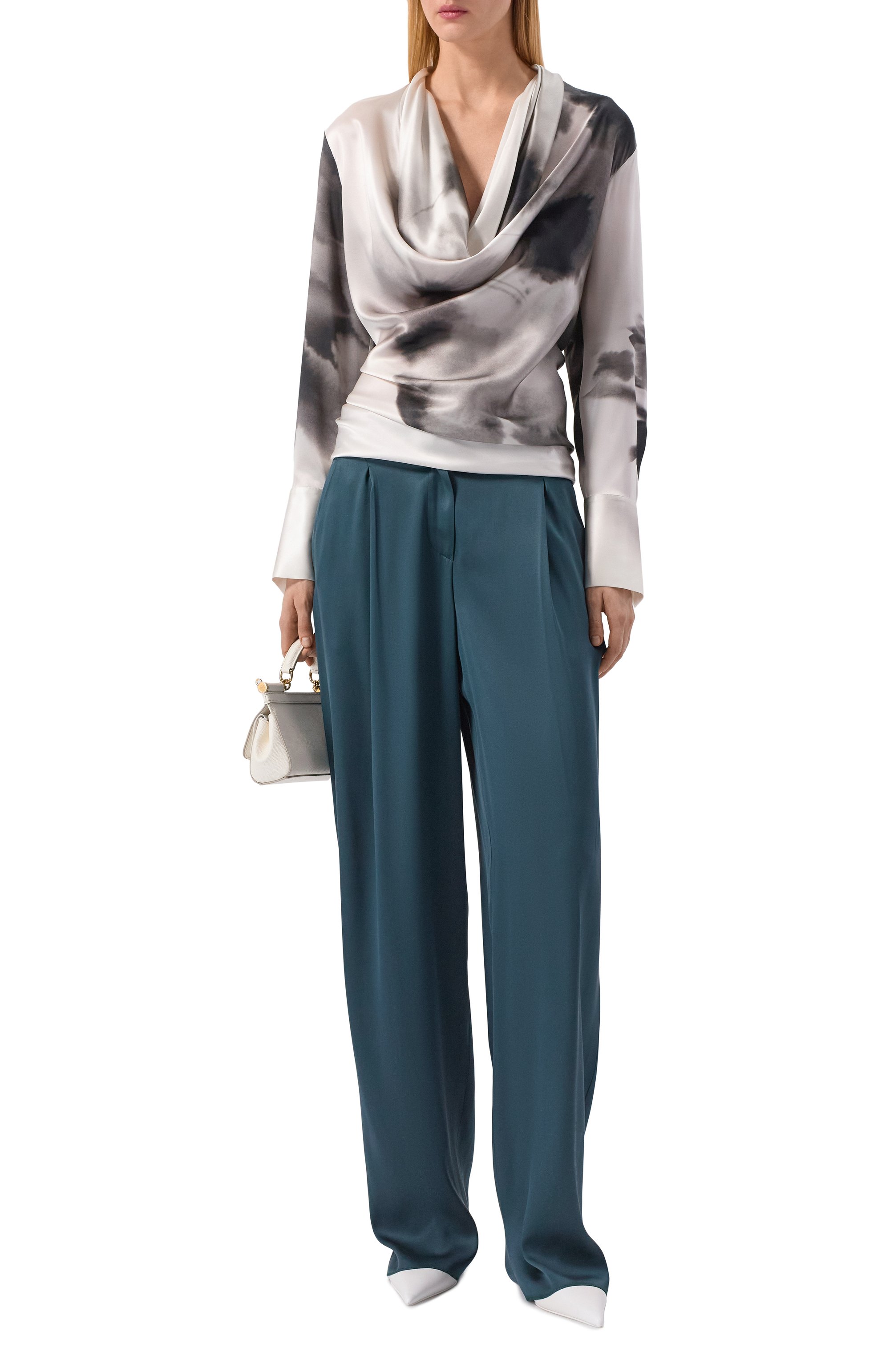 Шелковые брюки GIORGIO ARMANI, арт. GW002793/TE10101, фото 2