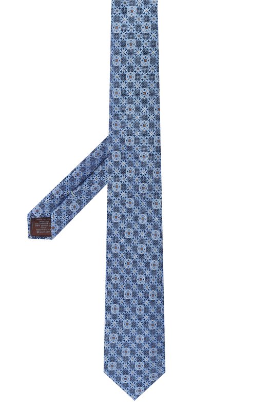 Шелковый галстук Canali 18/HJ04491 Голубой  18/HJ04491 Фото 3