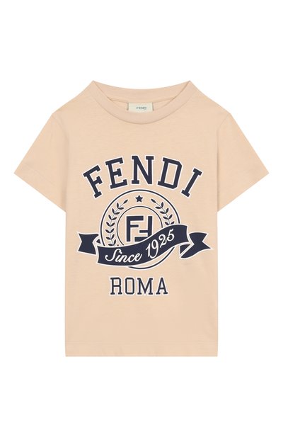 Хлопковая футболка FENDI, арт. JUI164/7AJ/8-12+