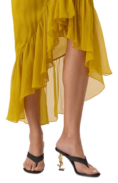 Женские текстильные мюли opyum 85 SAINT LAURENT, арт. 862941/9QNCV