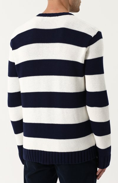 Хлопковый джемпер в контрастную полоску POLO RALPH LAUREN, арт. 710710813, фото 4