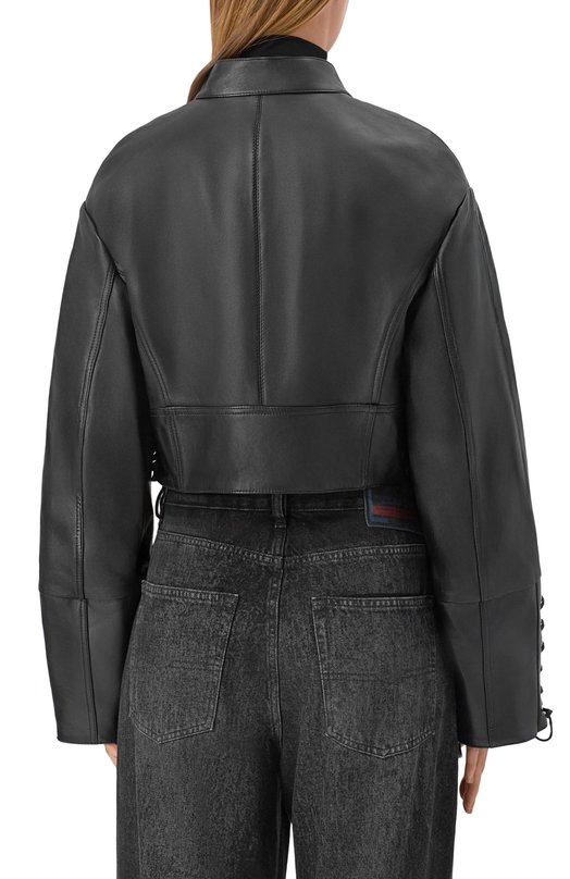 Кожаная куртка Blumarine 4L070A Чёрный  4L070A Фото 4
