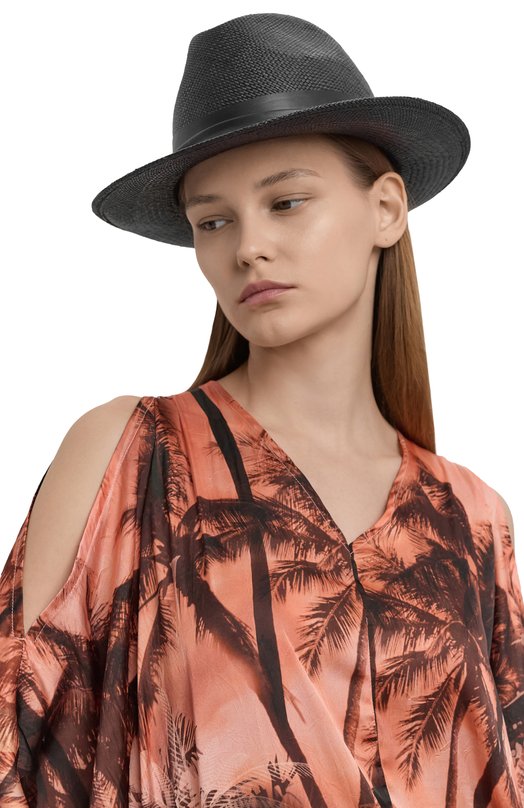 Соломенная шляпа Giorgio Armani GW000967/AF15047 Чёрный  GW000967/AF15047 Фото 2