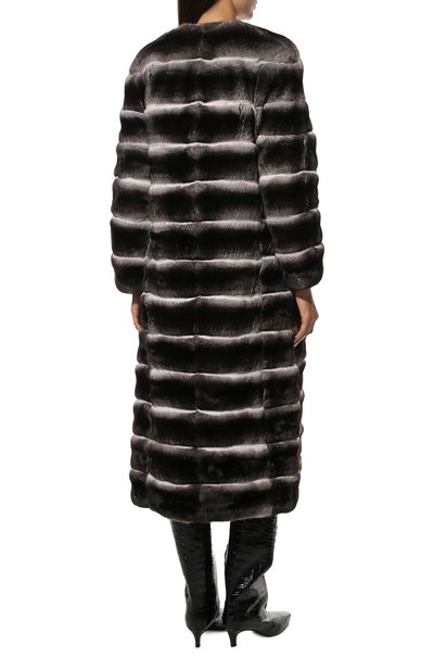 Шуба из меха шиншиллы VALENTINO, арт. SF3FA75521F, фото 4