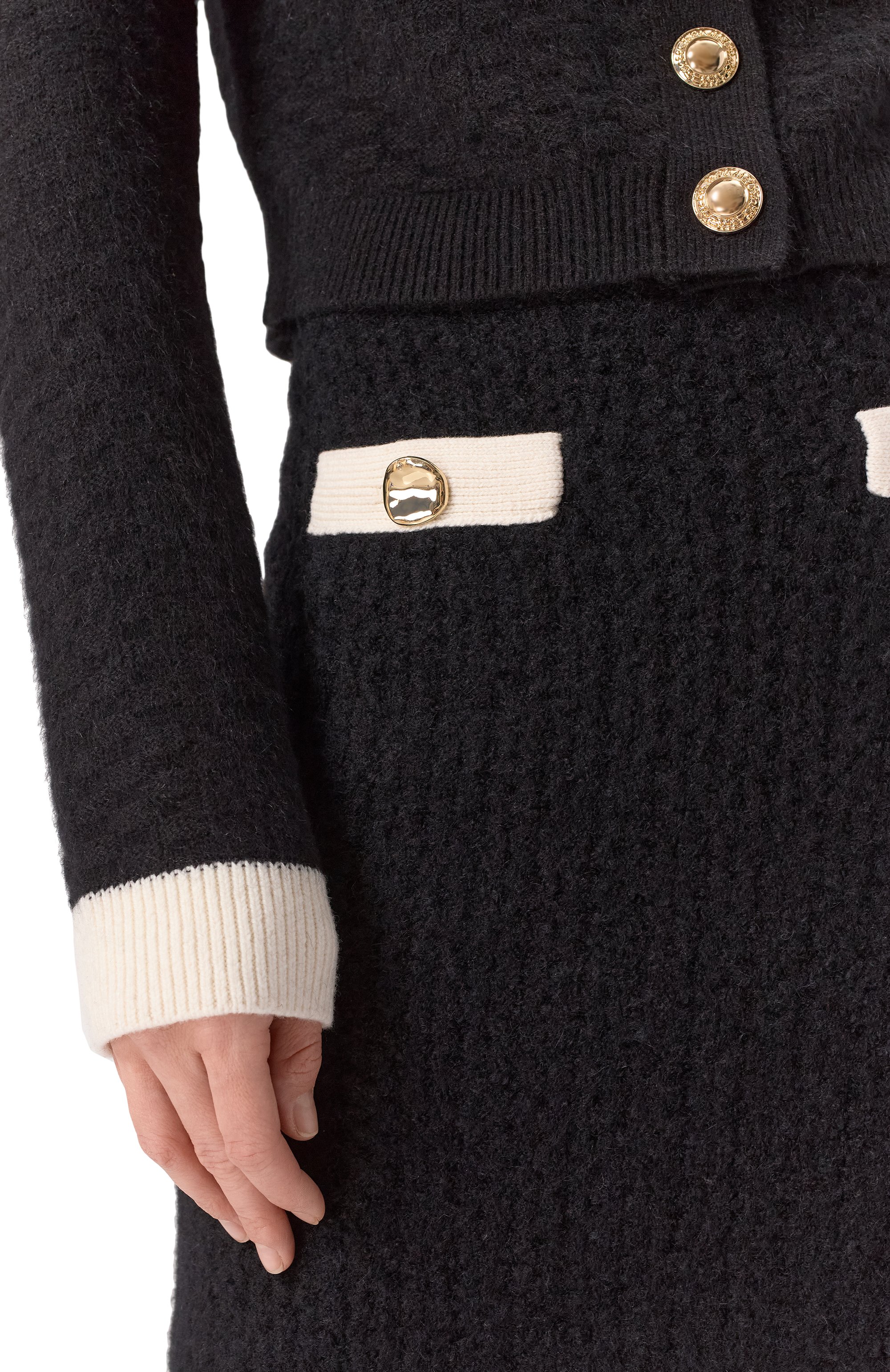 Шерстяная юбка SELF-PORTRAIT, арт. AW24-074SK-B, фото 5