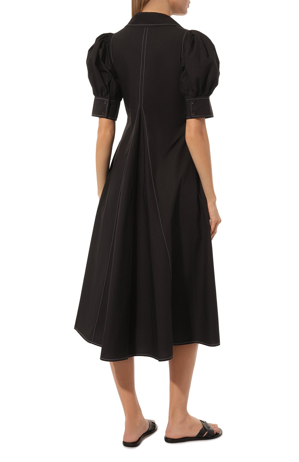 Хлопковое платье GANNI, арт. F7127, фото 4