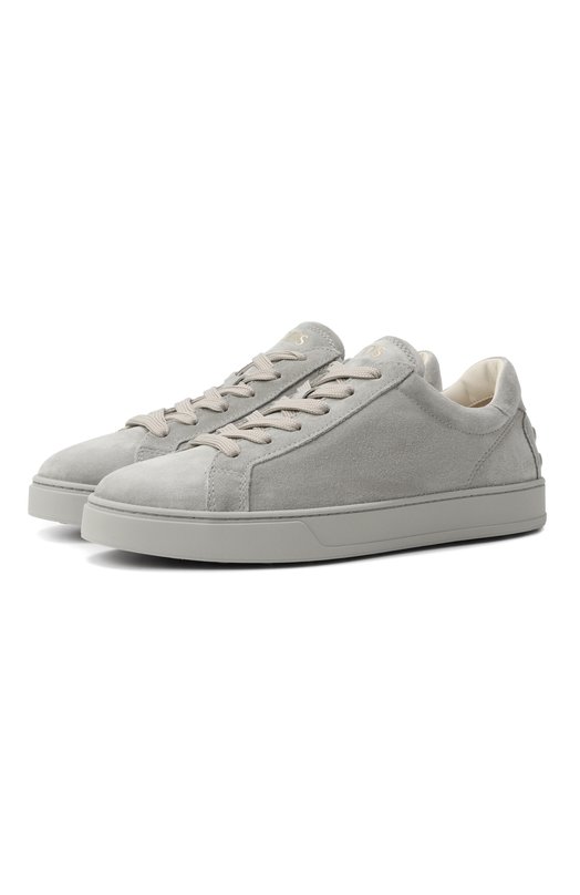 Замшевые кеды Tod’s XXW04L0HZ40/M8W Серый XXW04L0HZ40/M8W