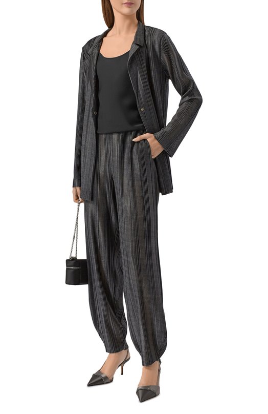 Шелковый топ Giorgio Armani 8CHCKZ18/TZ136 Чёрный  8CHCKZ18/TZ136 Фото 2