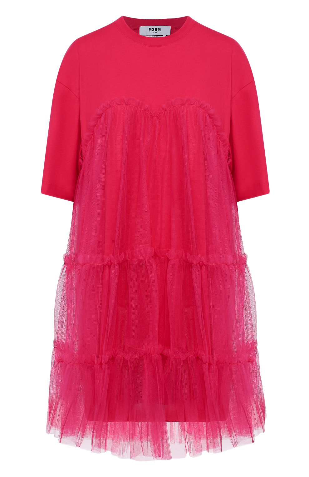 Хлопковое платье MSGM, арт. 2842MDA165 207498, фото 1