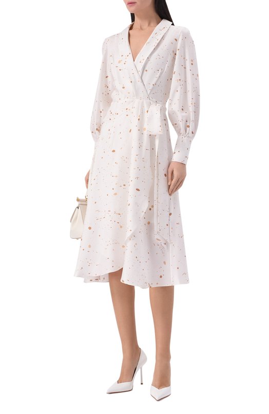 Шелковое платье Kiton D61301K0999G04 Белый  D61301K0999G04 Фото 2