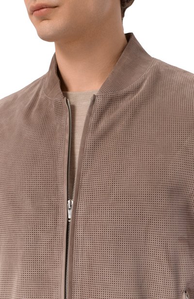 Замшевый бомбер MVST, арт. M26.2PM.L026/METIS SUEDE/PERF0RATED 6MM, фото 5