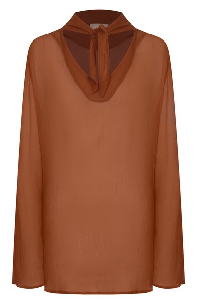 Женская шелковая блузка ALBUS LUMEN, арт. AL.RT25.001.BL0USE