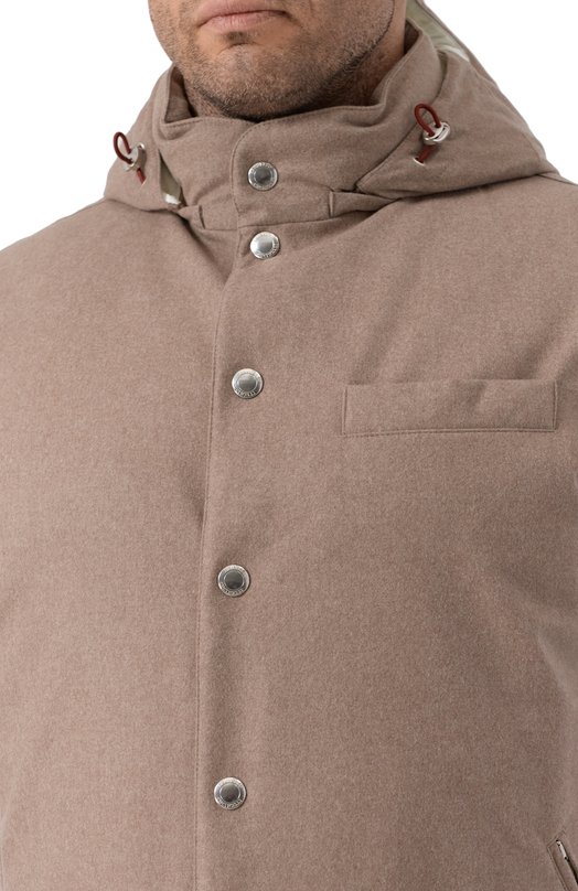 Шерстяной жилет Brunello Cucinelli MM4701775 Бежевый  MM4701775 Фото 5