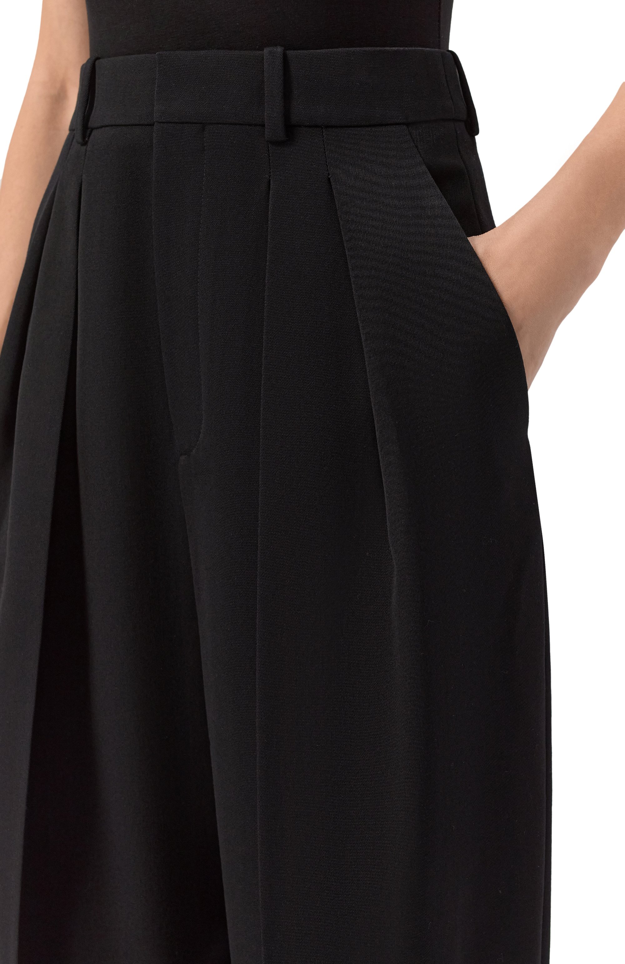 Шерстяные брюки SAINT LAURENT, арт. 824389/Y7E63, фото 5