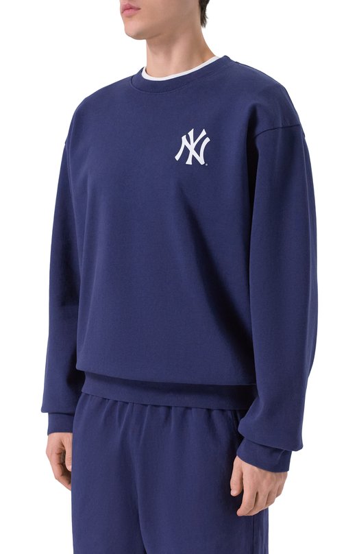 Хлопковый свитшот Sporty and Rich ST071623631BL106 Синий  ST071623631BL106 Фото 3