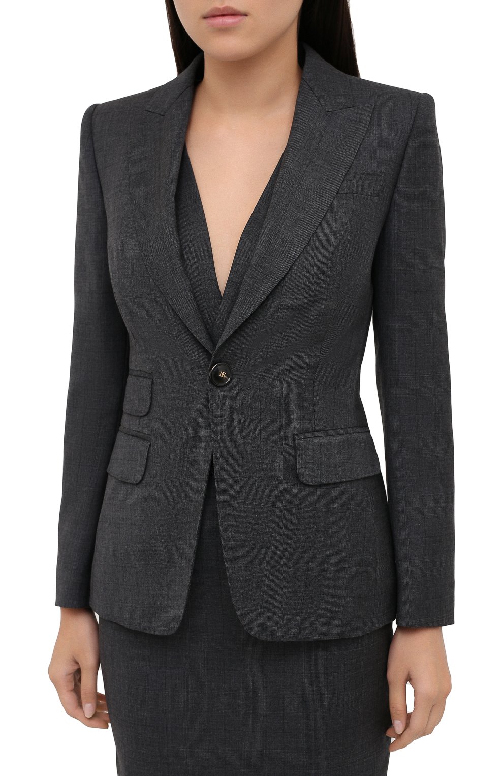Шерстяной костюм DSQUARED2 темно-серого цвета по цене 206000 руб., арт. S75FZ0067/S53014, фото 2 Шерстяной костюм DSQUARED2, арт. S75FZ0067/S53014, фото 2
