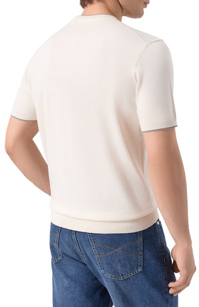 Джемпер из шелка и хлопка CORNELIANI, арт. 27M550/2725131, фото 4