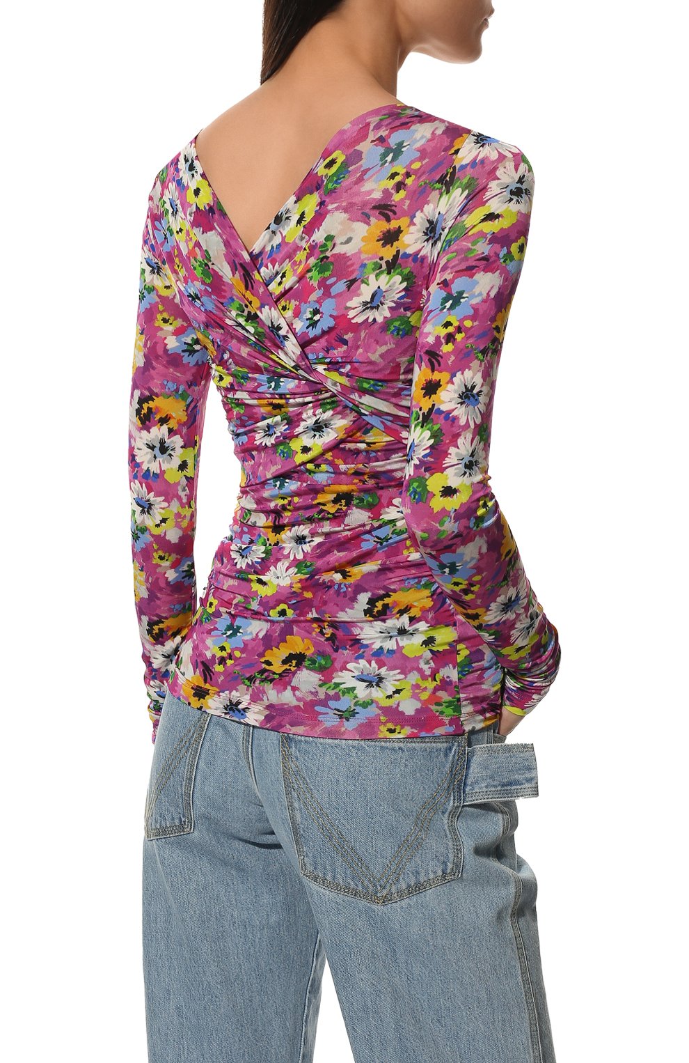 Топ из вискозы MSGM, арт. 3242MDM117 227358, фото 4