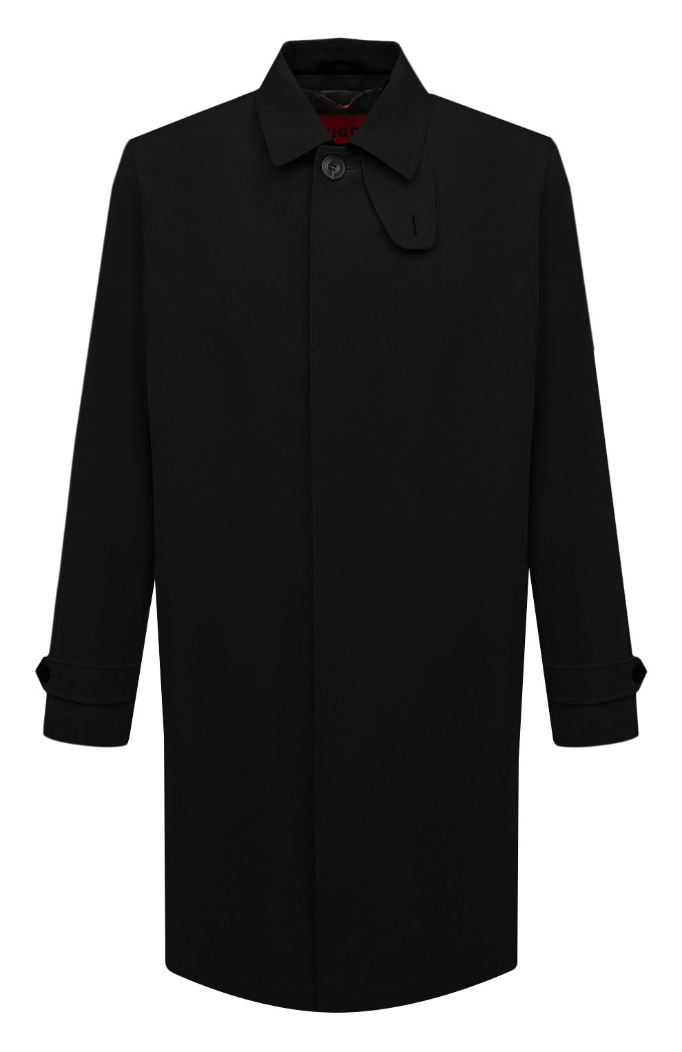 Плащ HUGO черного цвета по цене 47950 руб., арт. 50517771, фото 1 Плащ HUGO, арт. 50517771, фото 1