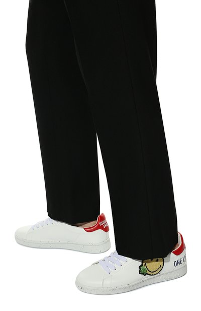 Кожаные кеды dsquared2 x smiley DSQUARED2, арт. SNM0175 05705356, фото 3