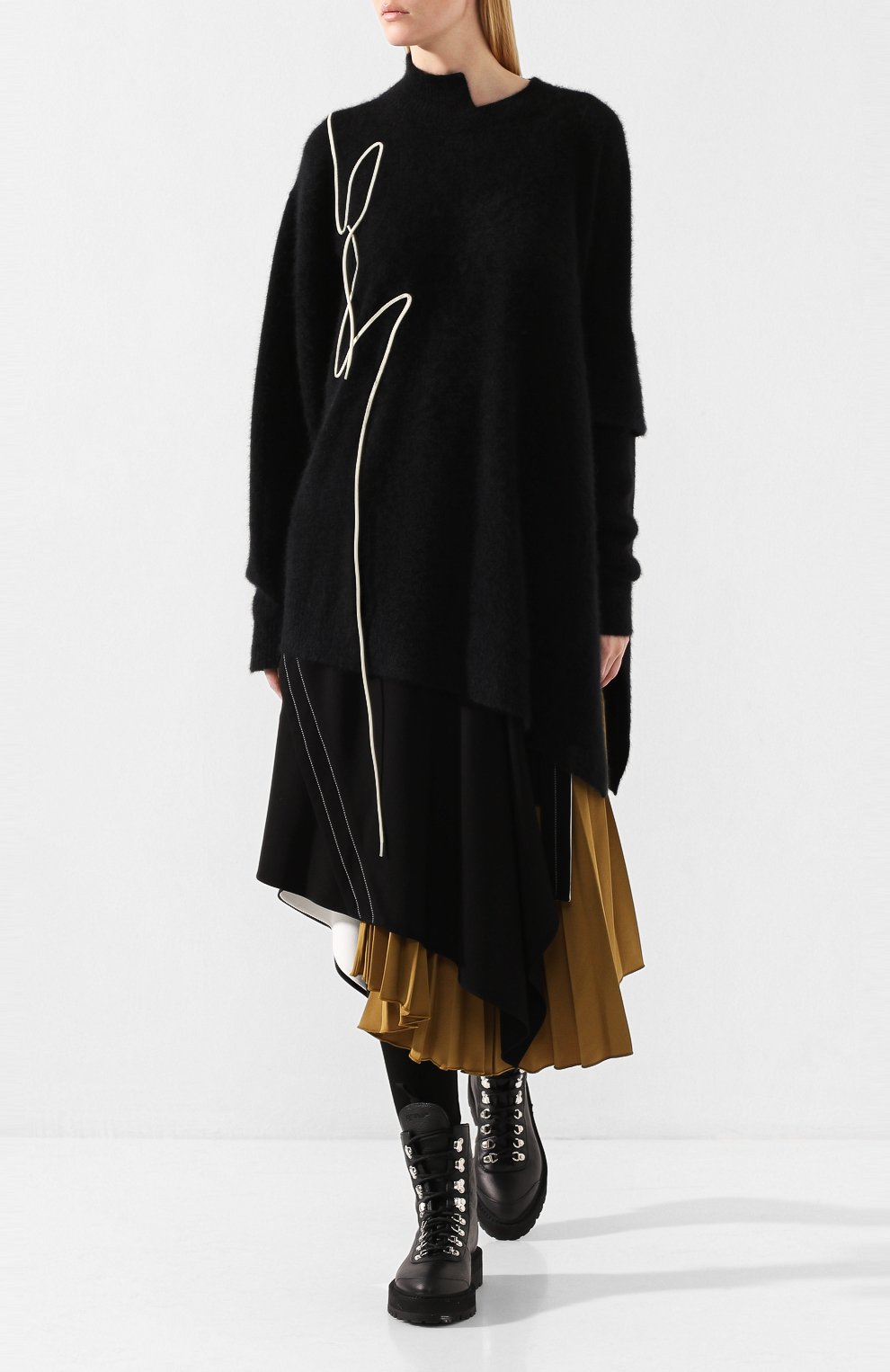 Шерстяной свитер YOHJI YAMAMOTO, арт. FC-K26-185, фото 2
