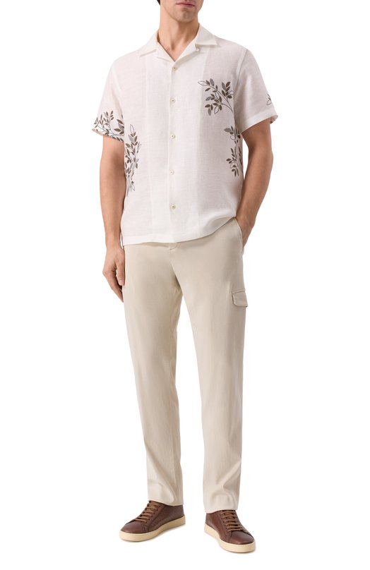 Льняная рубашка Van Laack VL-RIDU-S/170549 Белый  VL-RIDU-S/170549 Фото 2