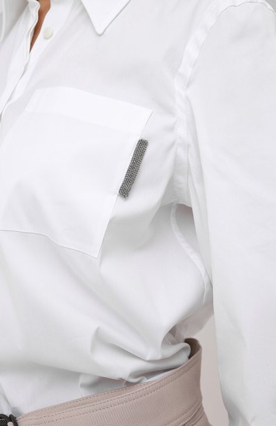 Хлопковая рубашка BRUNELLO CUCINELLI,  арт. MP091MF106, фото 5