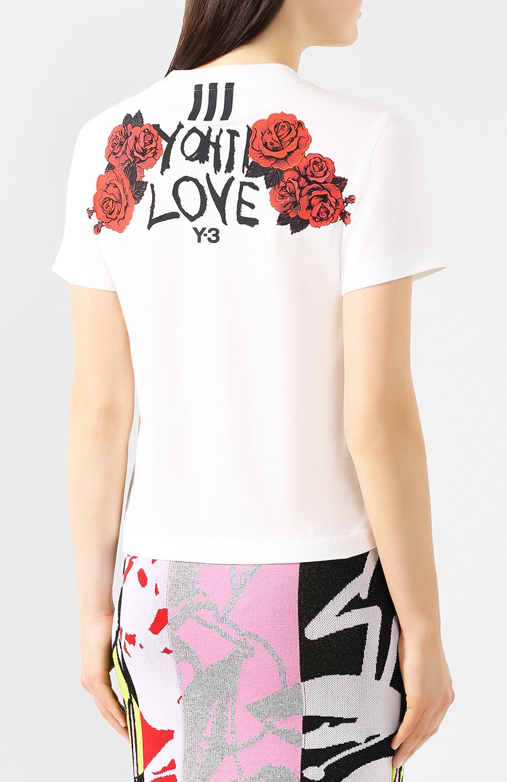 Хлопковая футболка Y-3, арт. DY7147/W, фото 4