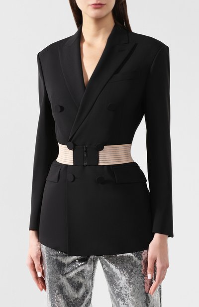 Шерстяной жакет DSQUARED2 черного цвета по цене 99800 руб., арт. S72BN0552/S49807, фото 3 Шерстяной жакет DSQUARED2, арт. S72BN0552/S49807, фото 3