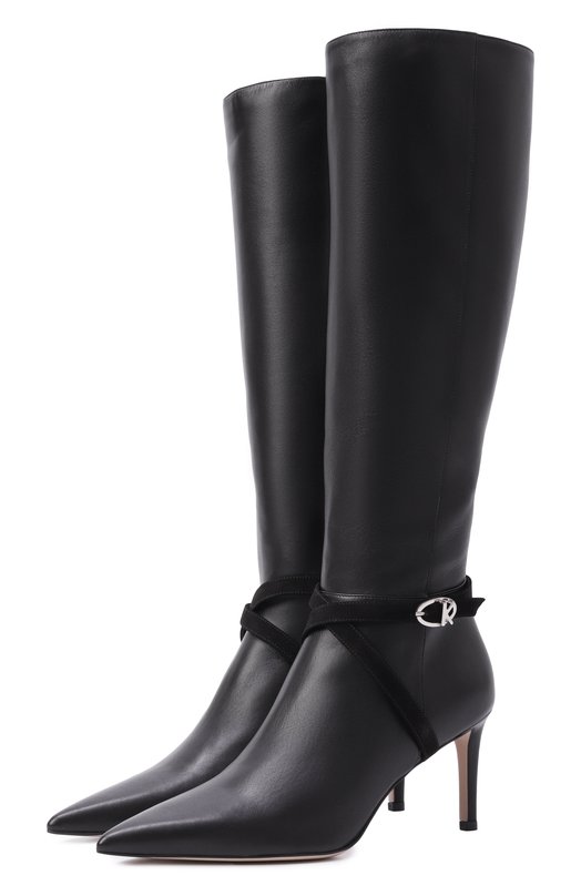 Кожаные сапоги Kiton D60830K0901F11 Чёрный D60830K0901F11