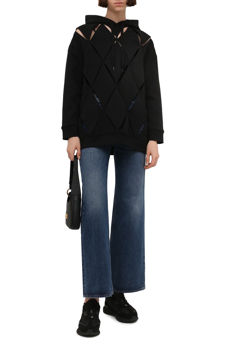 Хлопковое худи VALENTINO, арт. WB0MF13D6QM, фото 2