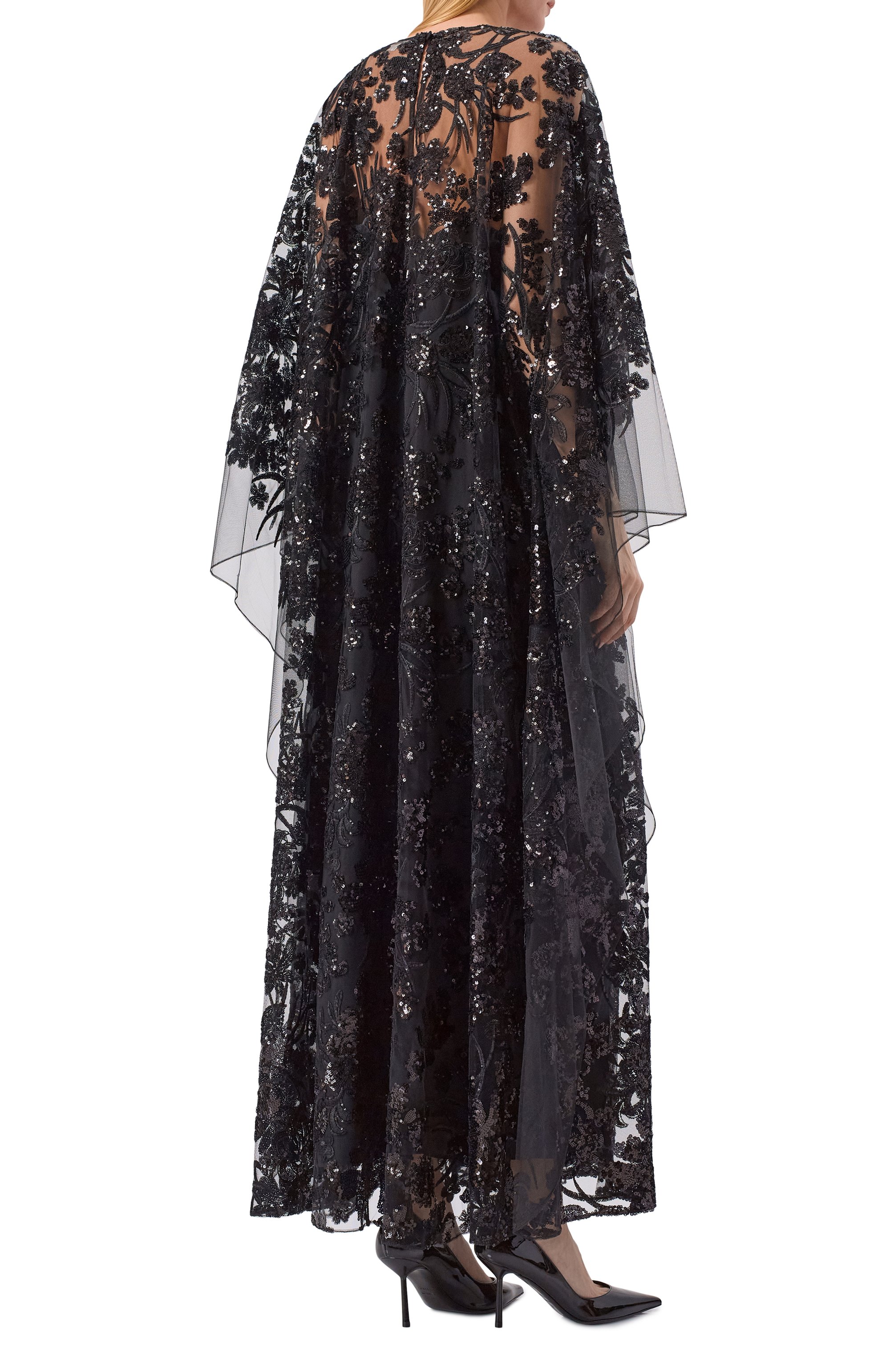 Платье с отделкой пайетками ZUHAIR MURAD, арт. RKA26049/TUEM016, фото 3