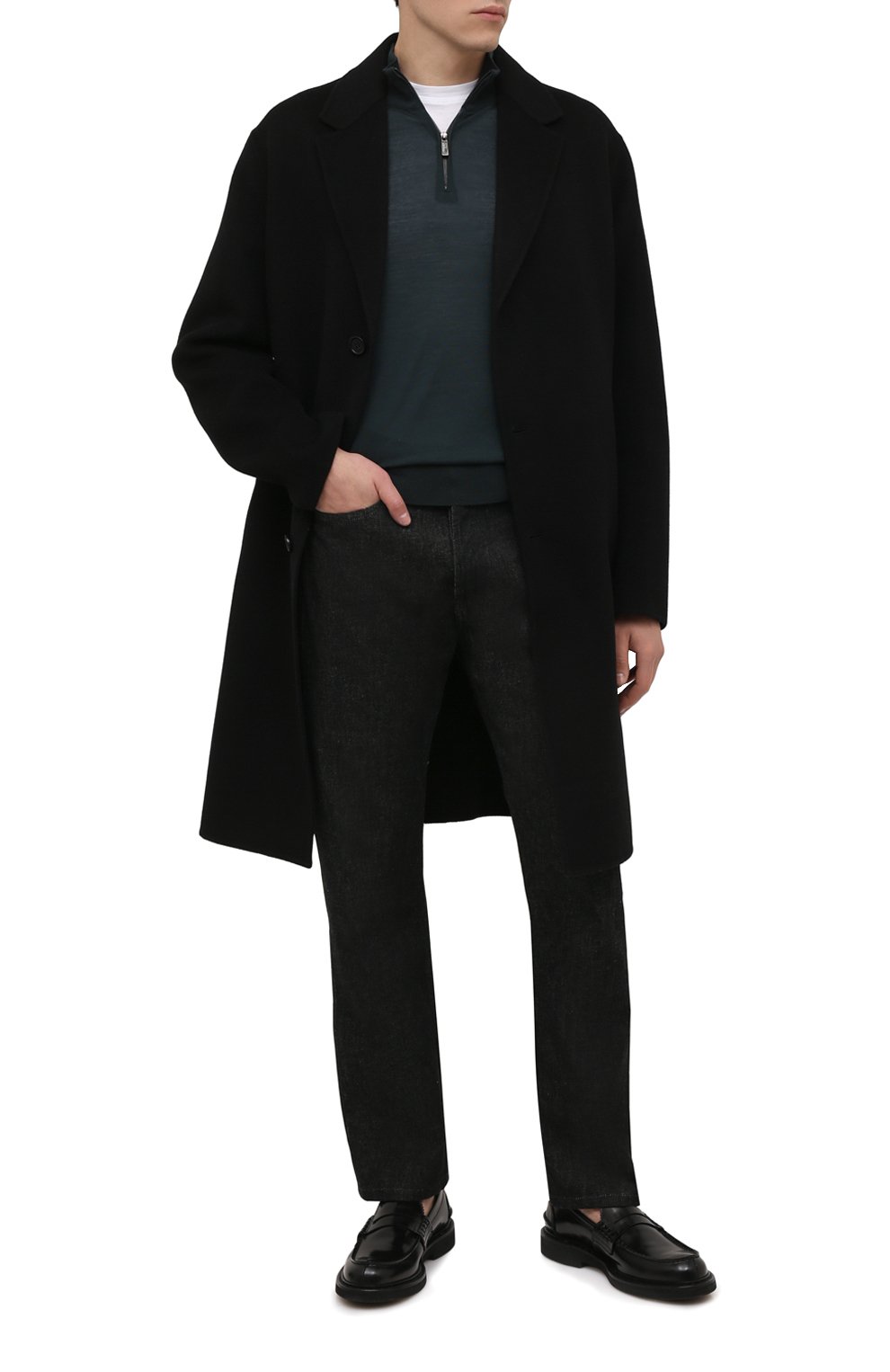 Шерстяной джемпер ZEGNA темно-зеленого цвета по цене 97000 руб., арт. UYM00/125, фото 2 Шерстяной джемпер ZEGNA, арт. UYM00/125, фото 2