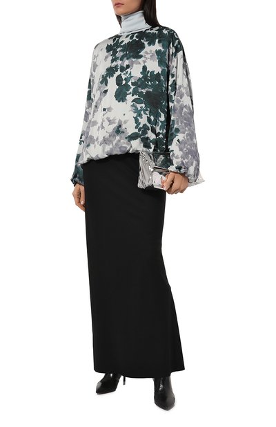 Блузка из вискозы DRIES VAN NOTEN зеленого цвета по цене 77550 руб., арт. 232-010750-7140, фото 2 Блузка из вискозы DRIES VAN NOTEN, арт. 232-010750-7140, фото 2