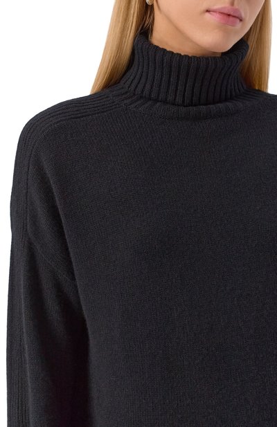Кашемировый свитер ALLUDE черного цвета по цене 74400 руб., арт. 255/11156, фото 5 Кашемировый свитер ALLUDE, арт. 255/11156, фото 5