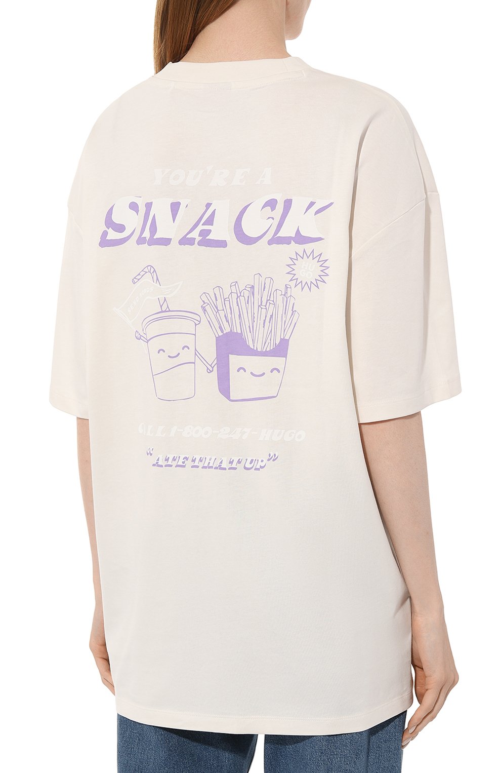 Хлопковая футболка HUGO, арт. 50495194, фото 4