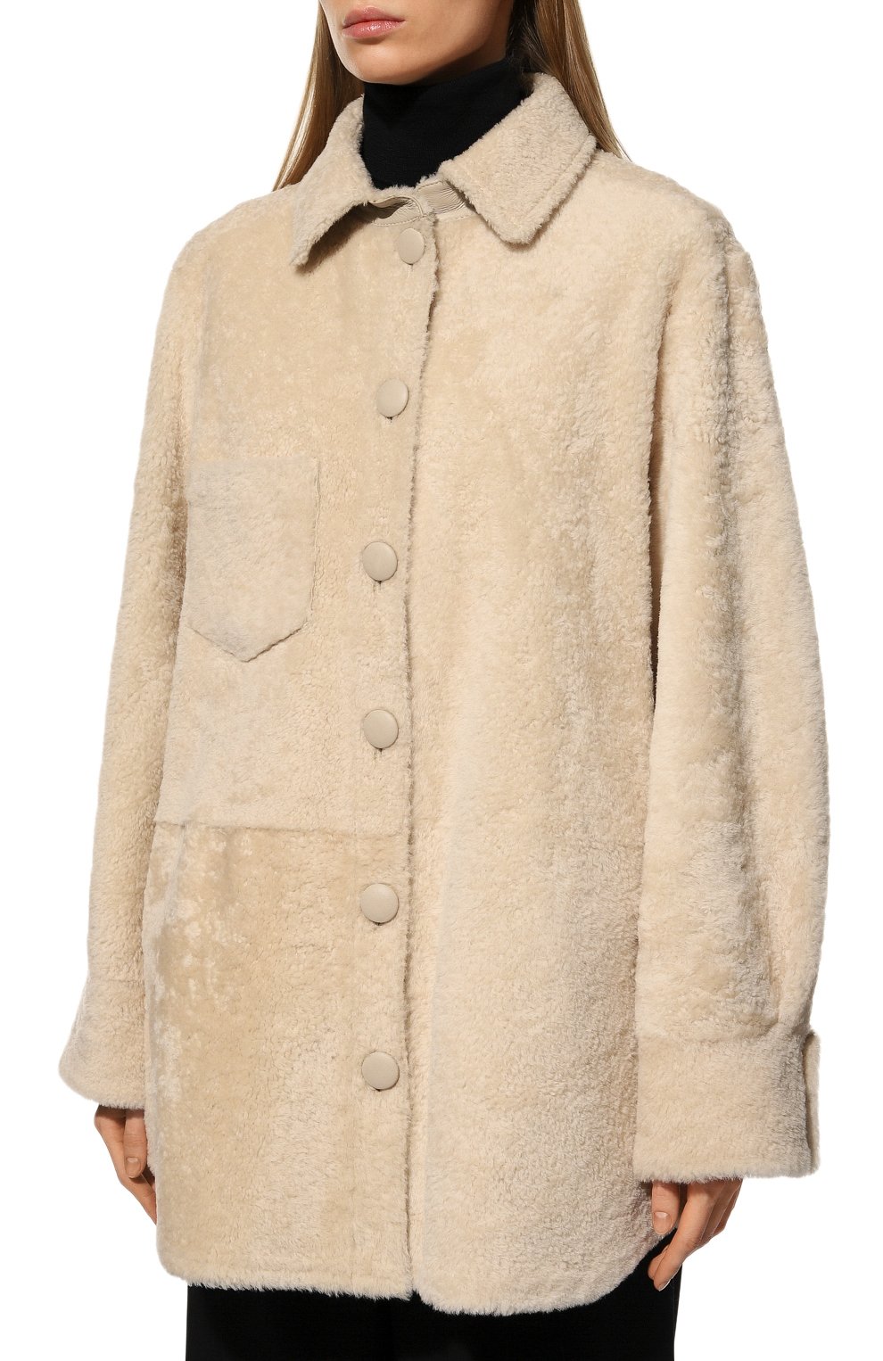 Двусторонняя дубленка из овчины ALINE, арт. AL22FW010901, фото 6