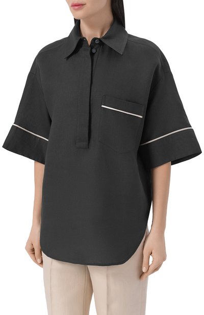 Льняная рубашка AGNONA, арт. TD1109E/U3049E, фото 3