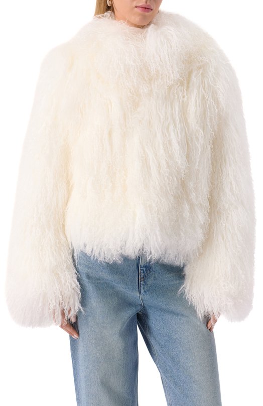 Шуба из овчины Jacob Lee WLC0098AW24CR Кремовый  WLC0098AW24CR Фото 3