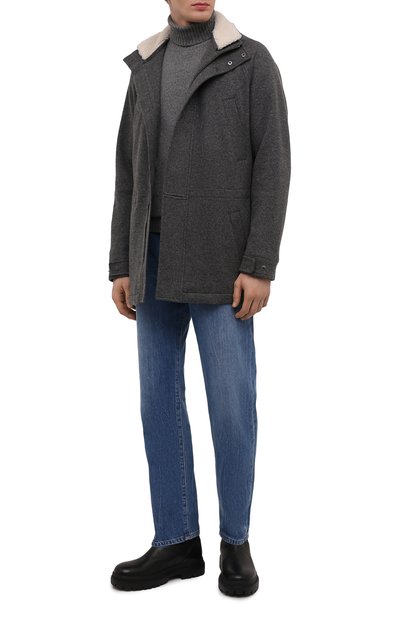 Кашемировая куртка с меховой отделкой LORO PIANA, арт. FAL9494, фото 2