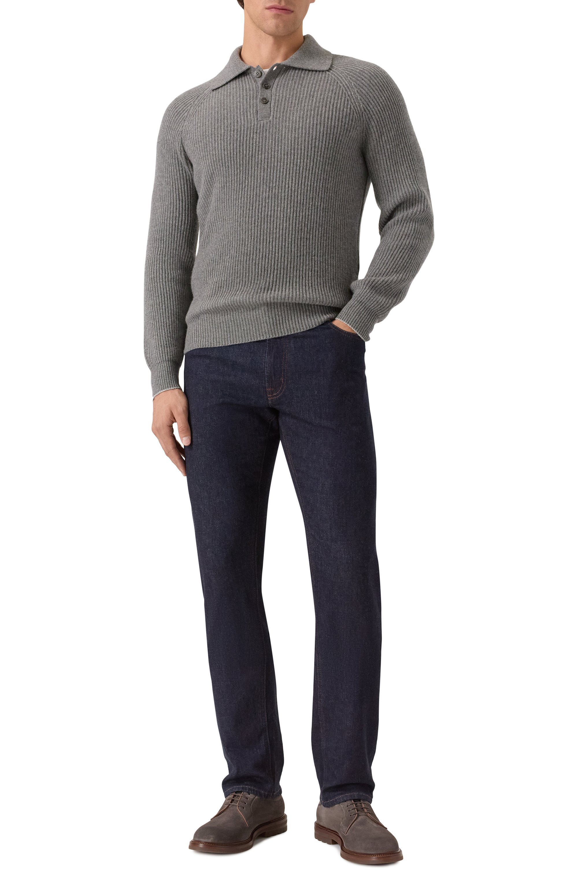 Кашемировое поло BRUNELLO CUCINELLI, арт. M2274115, фото 2