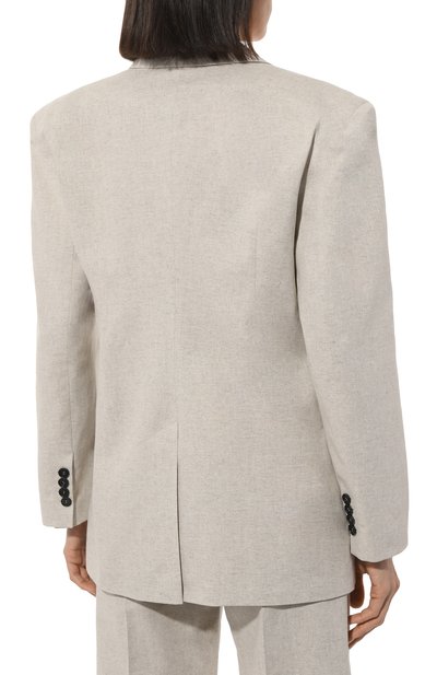 Льняной жакет RUBAN молочного цвета по цене 69700 руб., арт. RSS23-3.2.45.10, фото 4 Льняной жакет RUBAN, арт. RSS23-3.2.45.10, фото 4