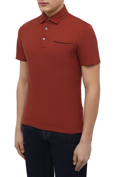 Хлопковое поло ZEGNA, арт. UW392/752, фото 3